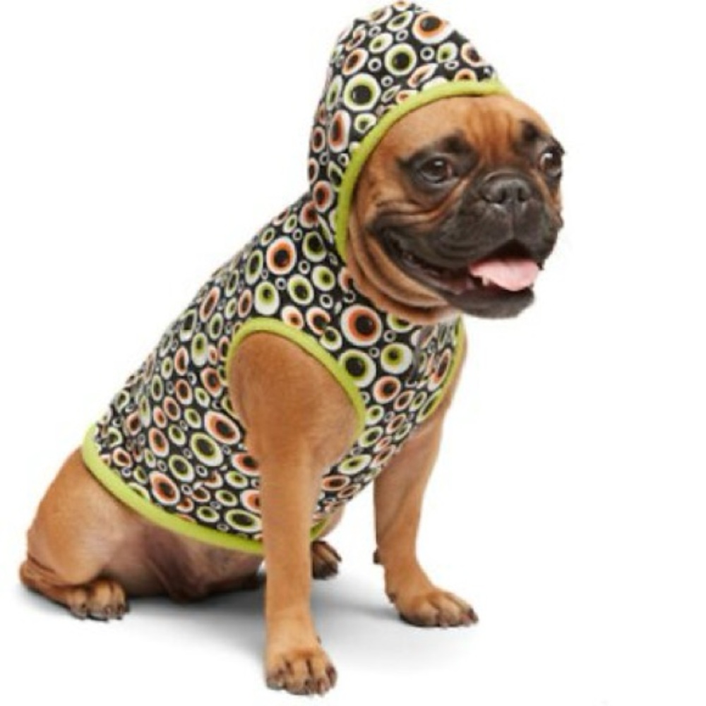 NWOT Martha Stewart Pets Halloween Eyeball Hoodie Dog Costume Size: Large